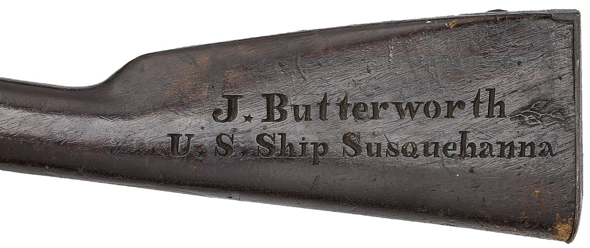 Carved Palmetto Model 1852 Muskets Captured at Fort Walker — photograph 2 from the original article