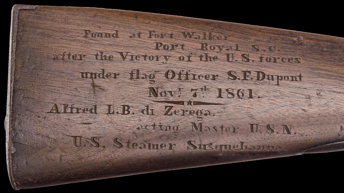 Carved Palmetto Model 1852 Muskets Captured at Fort Walker — photograph 12 from the original article
