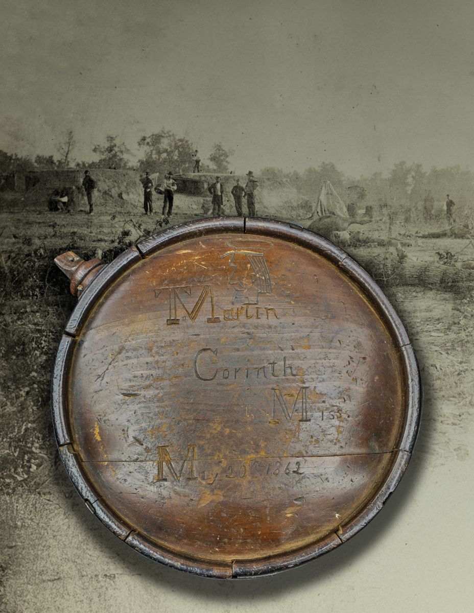 A Young Confederate from Missouri and His Carved Canteen — lead photograph from the original article
