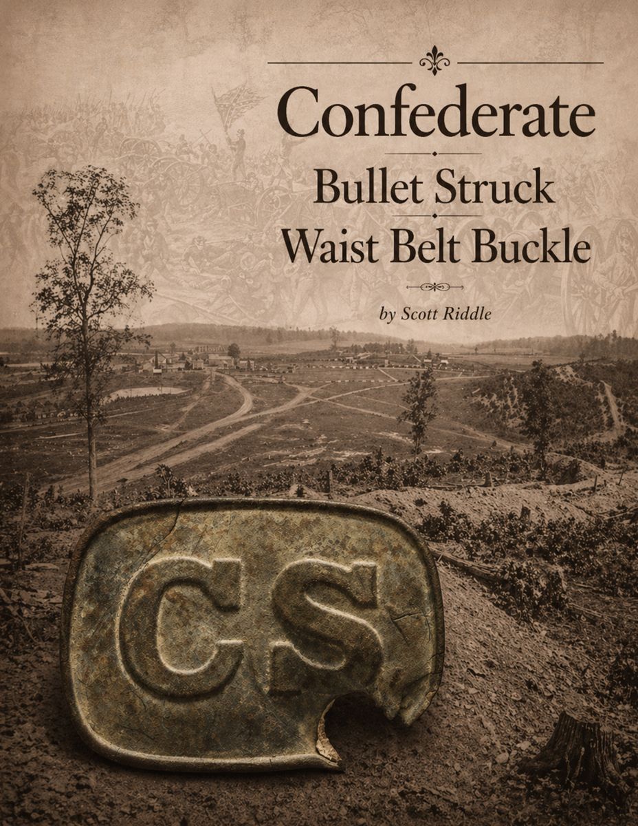 Confederate Bullet Struck Waist Belt Buckle — photograph 3 from the original article
