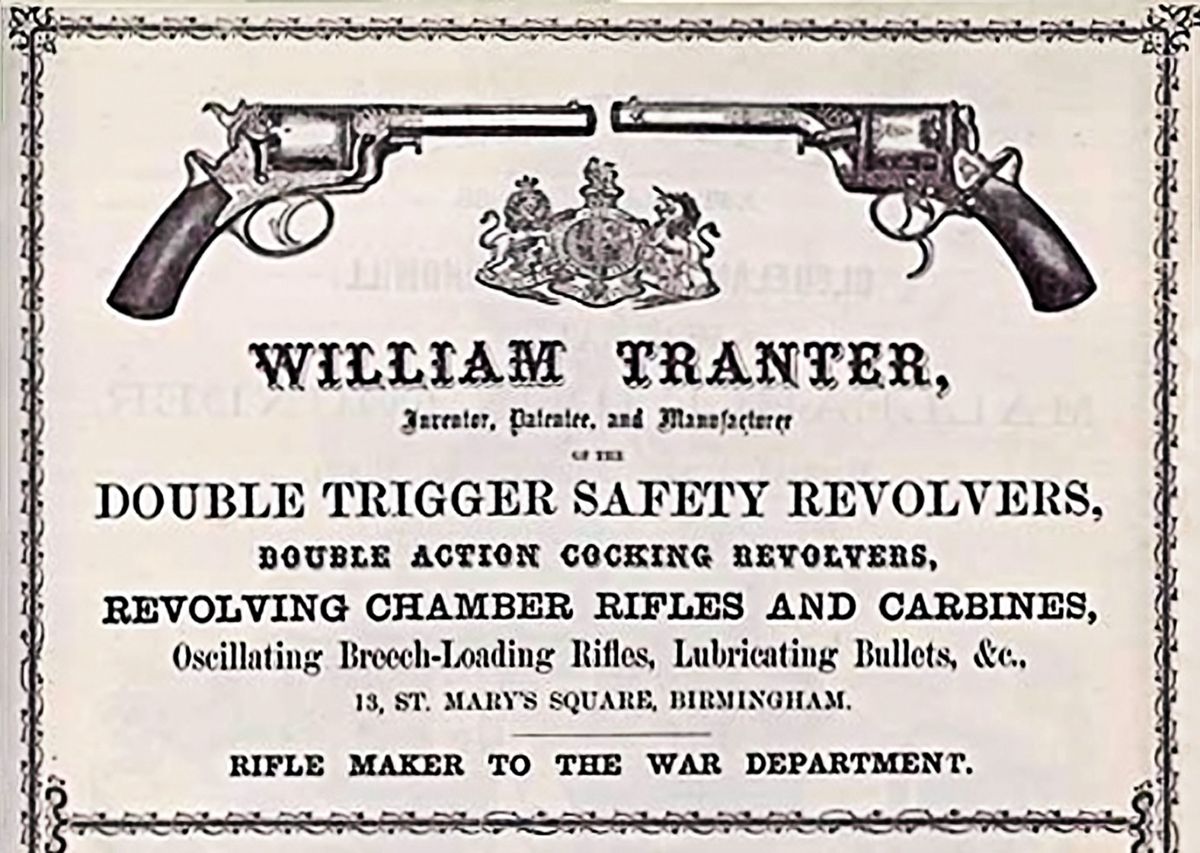 Tranter Revolvers & Their Southern Service — lead photograph from the original article