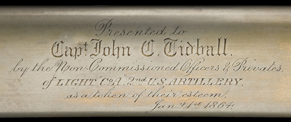 John C. Tidball and His Presentation Sword — lead photograph from the original article